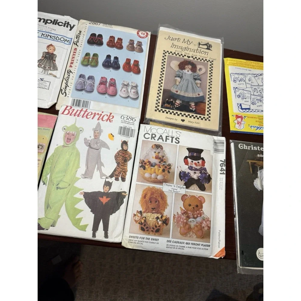 Lot 10 Vintage Kids Children's Sewing Patterns‎ Simplicity, Butterick & More (2)